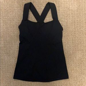 Black lululemon tank top